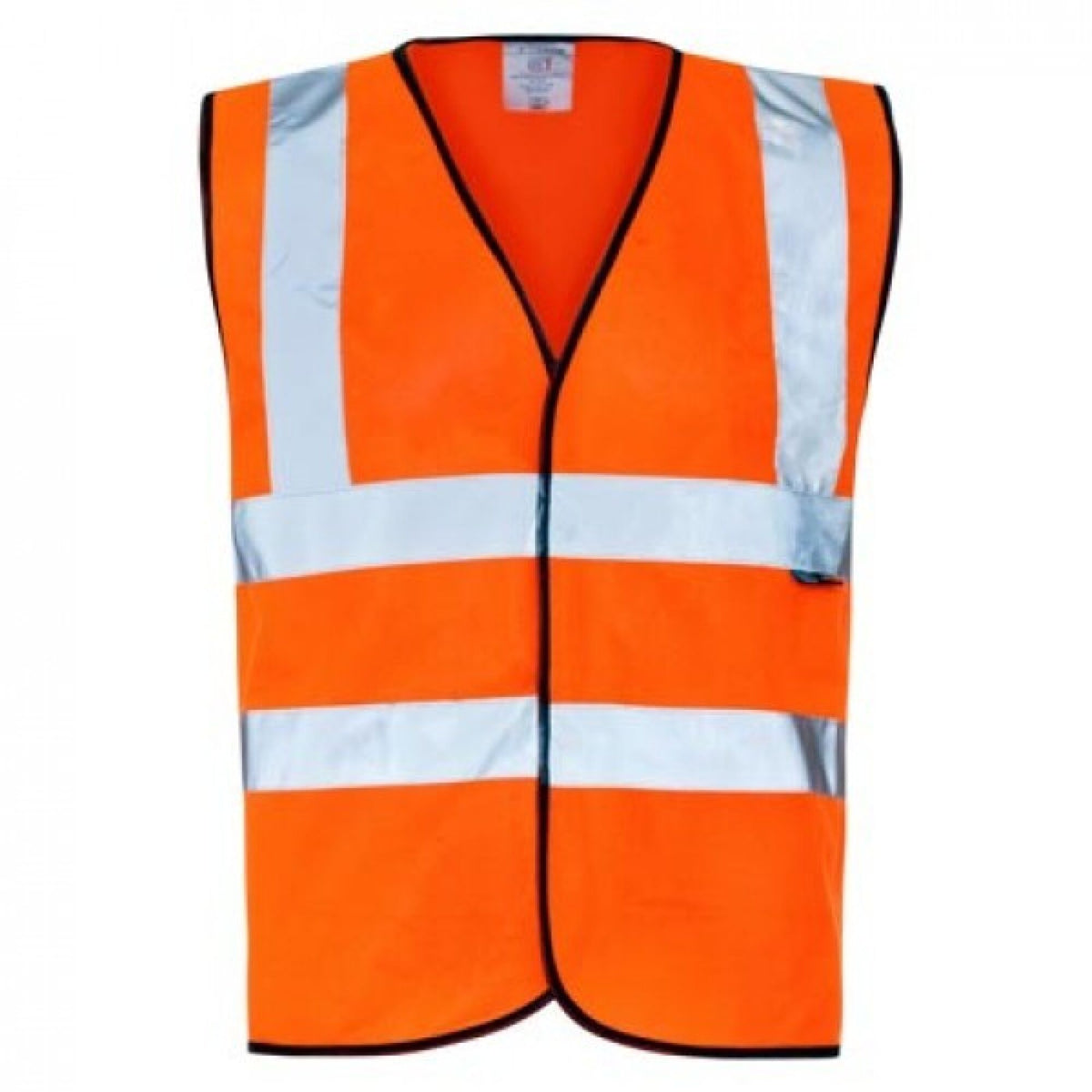 The Workwear Company Hi-Vis Reflective Vest Orange, front view