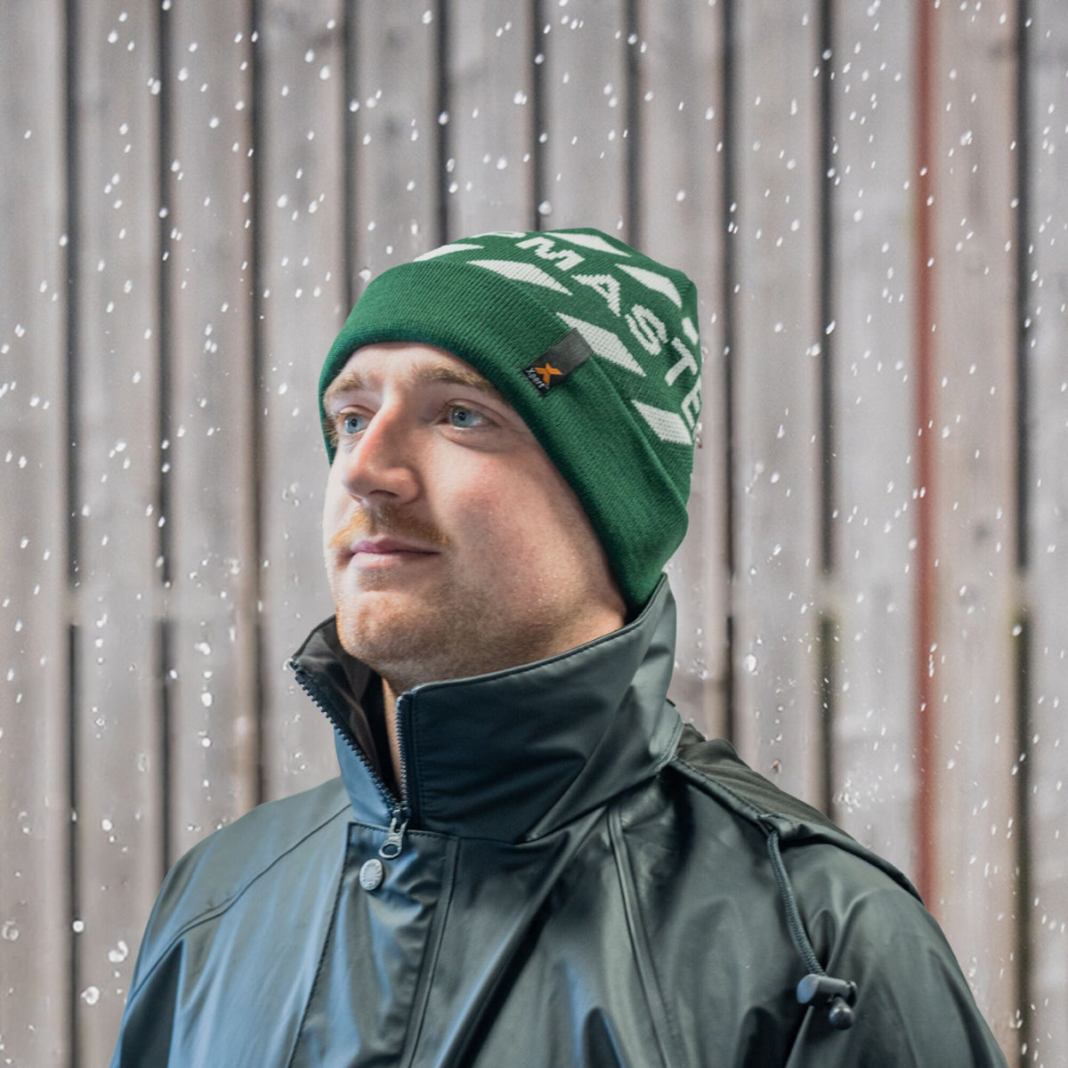 Xpert Swampmaster Lined Beanie Hat Dark Green, front view