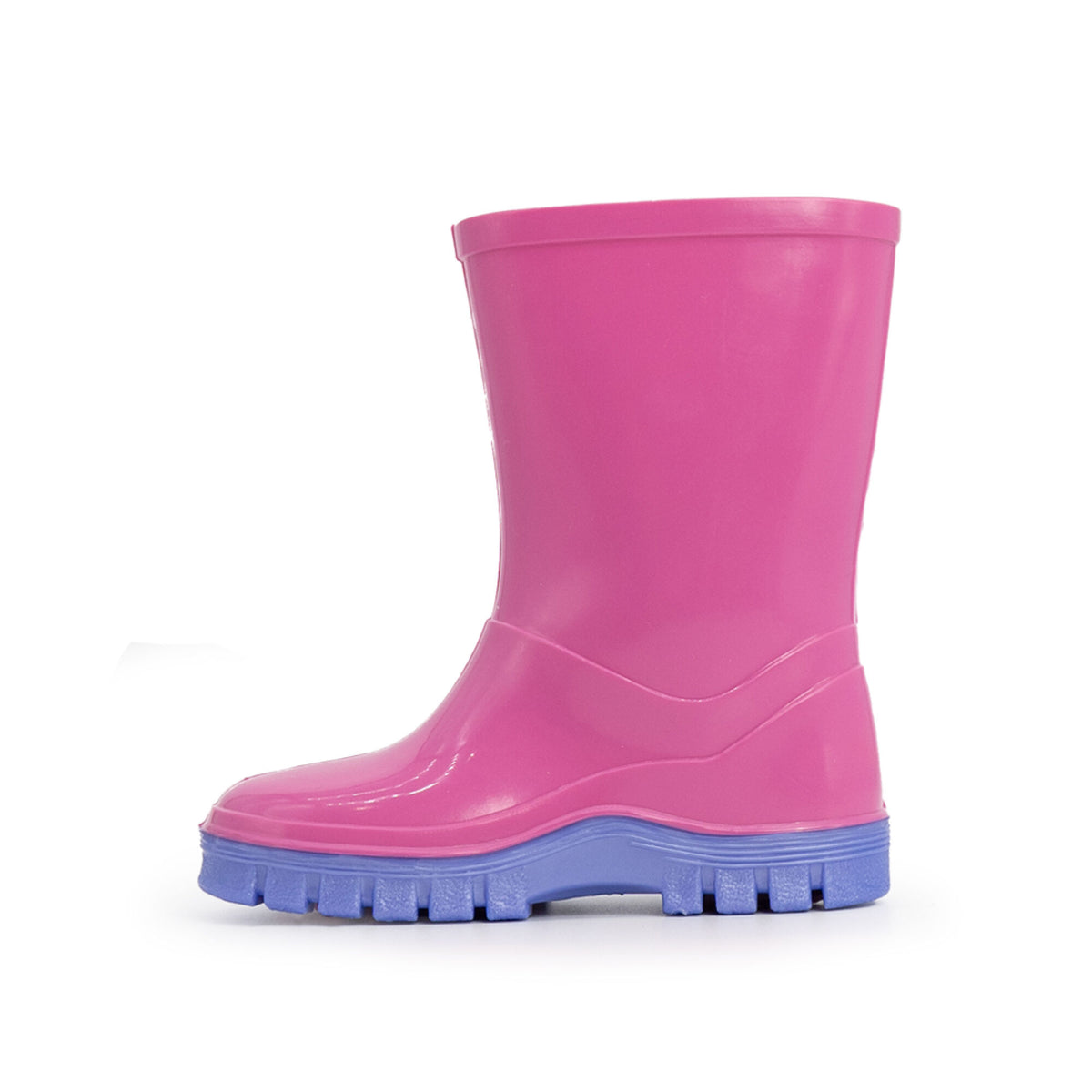 Xpert Swampmaster Junior Tractor Wellington Boot Pink/Lilac, front view