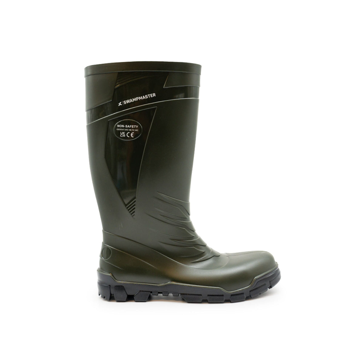 Xpert Swampmaster Vortex Non-Safety PVC Wellington Green, front view