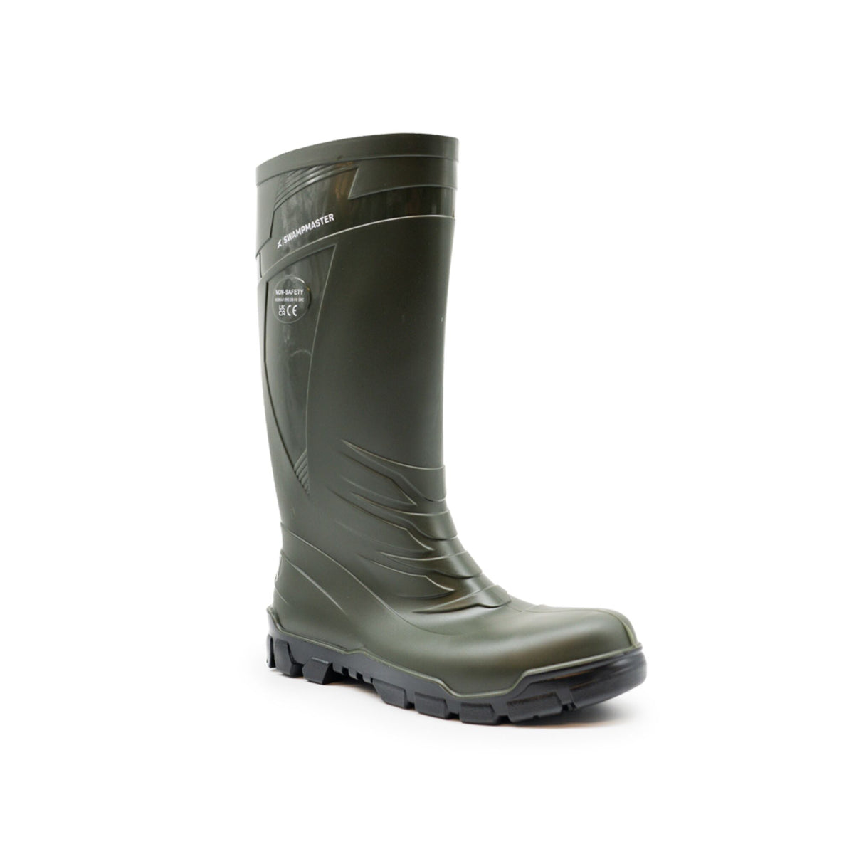 Xpert Swampmaster Vortex Non-Safety PVC Wellington Green, front view