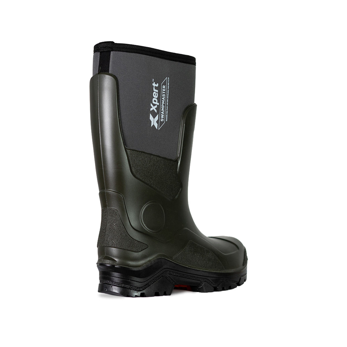 Xpert Swampmaster Pro Ranger S5S Safety Neoprene Wellington Green, front view