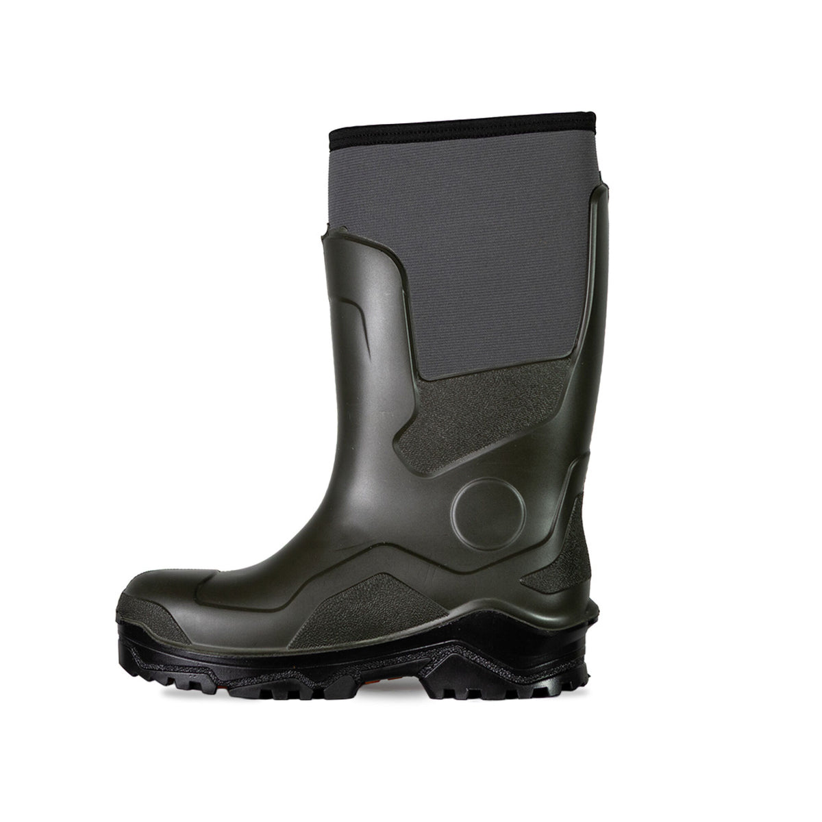 Xpert Swampmaster Pro Ranger S5S Safety Neoprene Wellington Green, front view