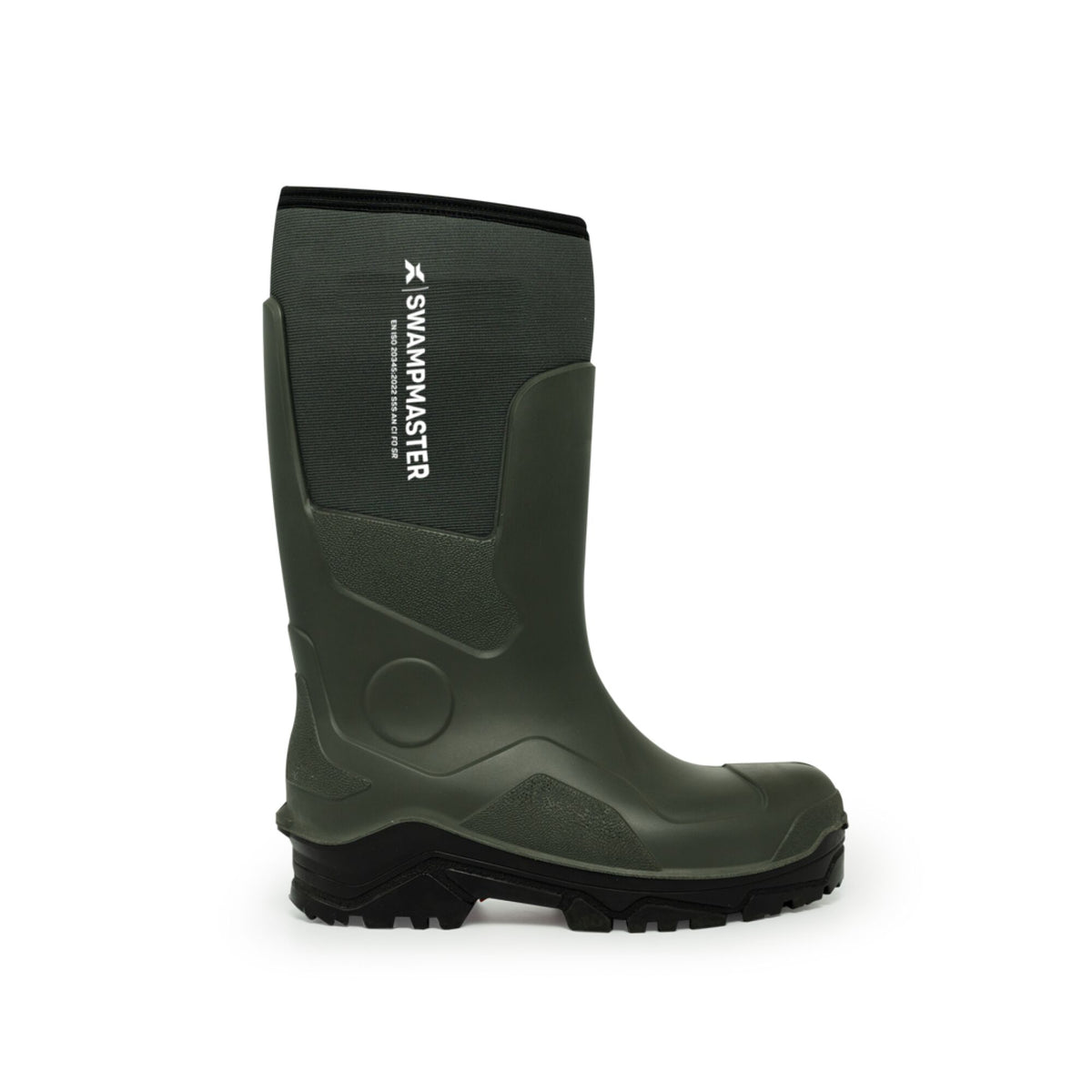 Xpert Swampmaster Pro Trapper Non-Safety Neoprene Wellington Green, front view