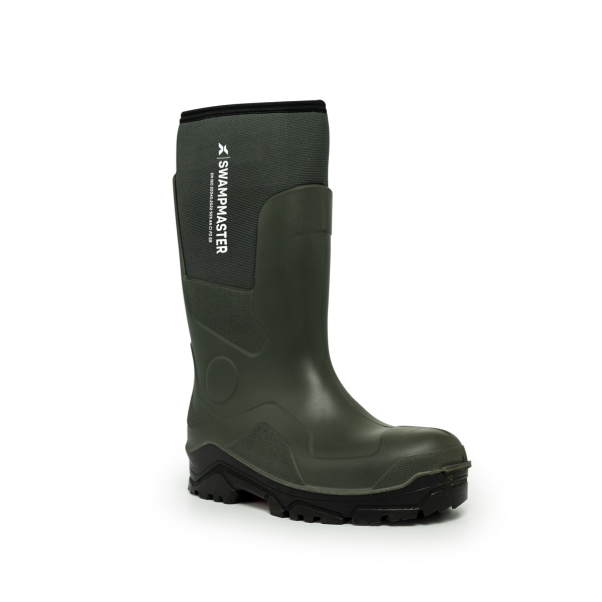 Xpert Swampmaster Pro Trapper Non-Safety Neoprene Wellington Green, front view