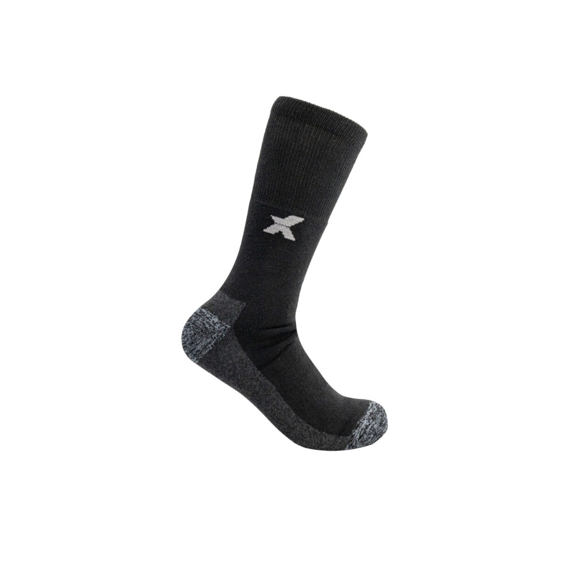 Xpert Core Comfort Work Sock 3 Pack Black/Grey, front view