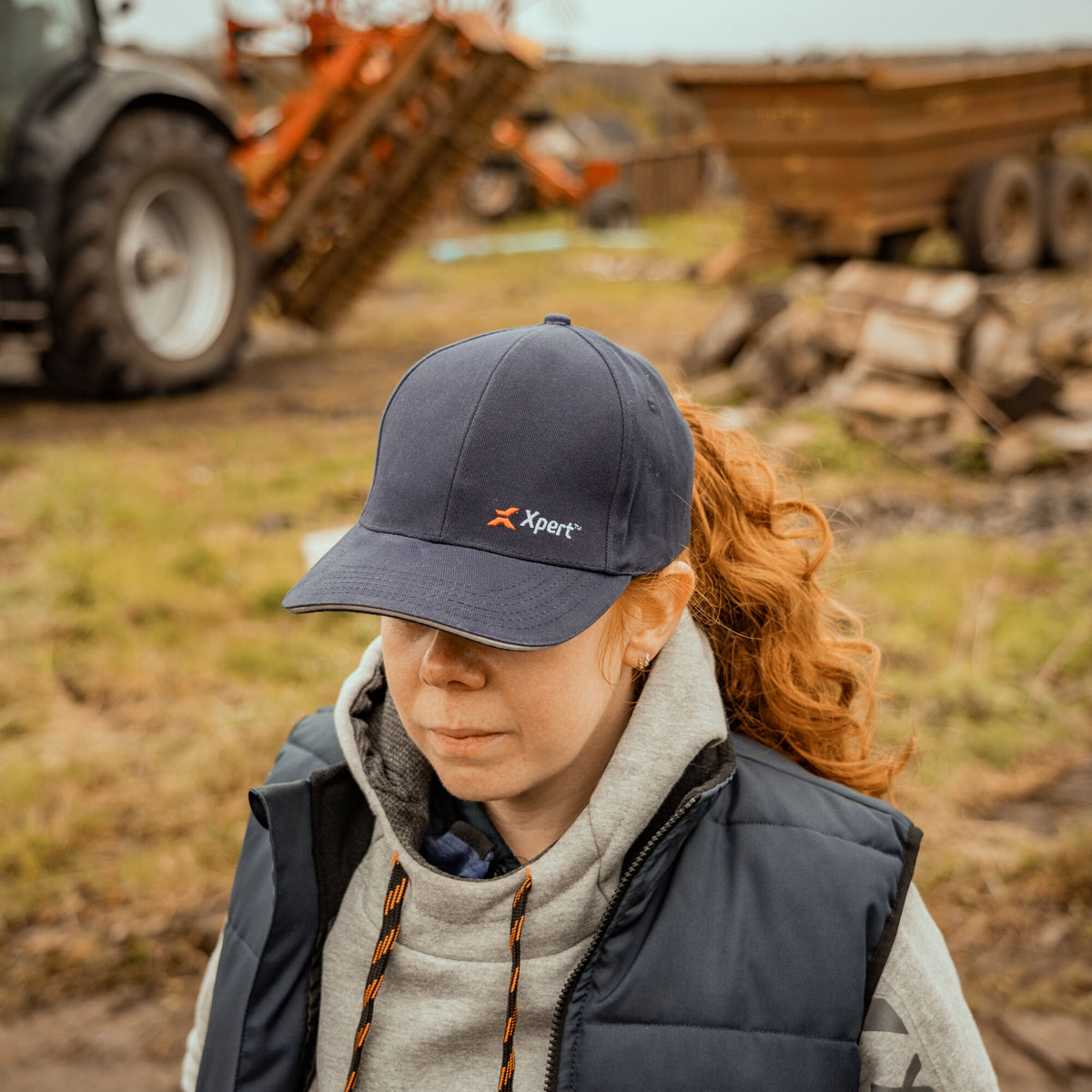 Xpert Core Baseball Cap Navy, front view