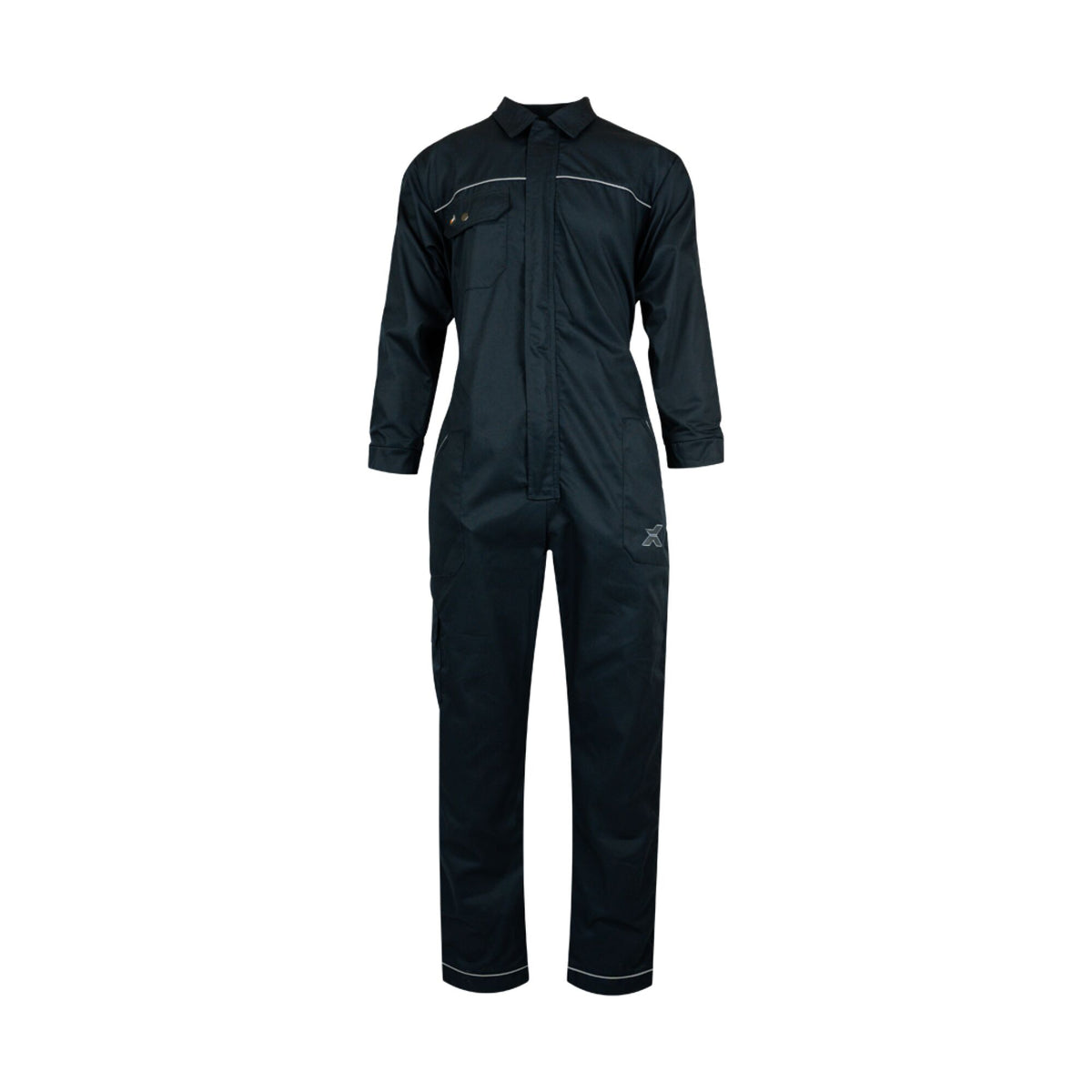 Xpert Core  Zip-Front Coverall Navy, front view