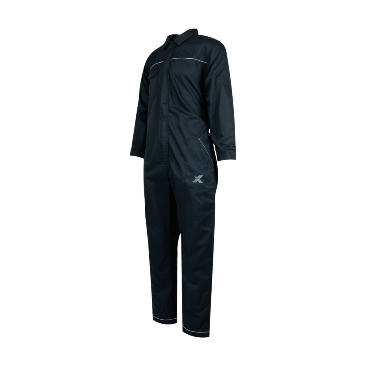 Xpert Core  Zip-Front Coverall Navy, front view