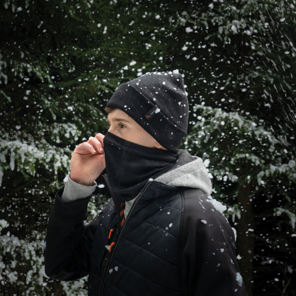 Xpert Core Xpert Winter Essentials Set Socks, Hat & Snood Black, front view