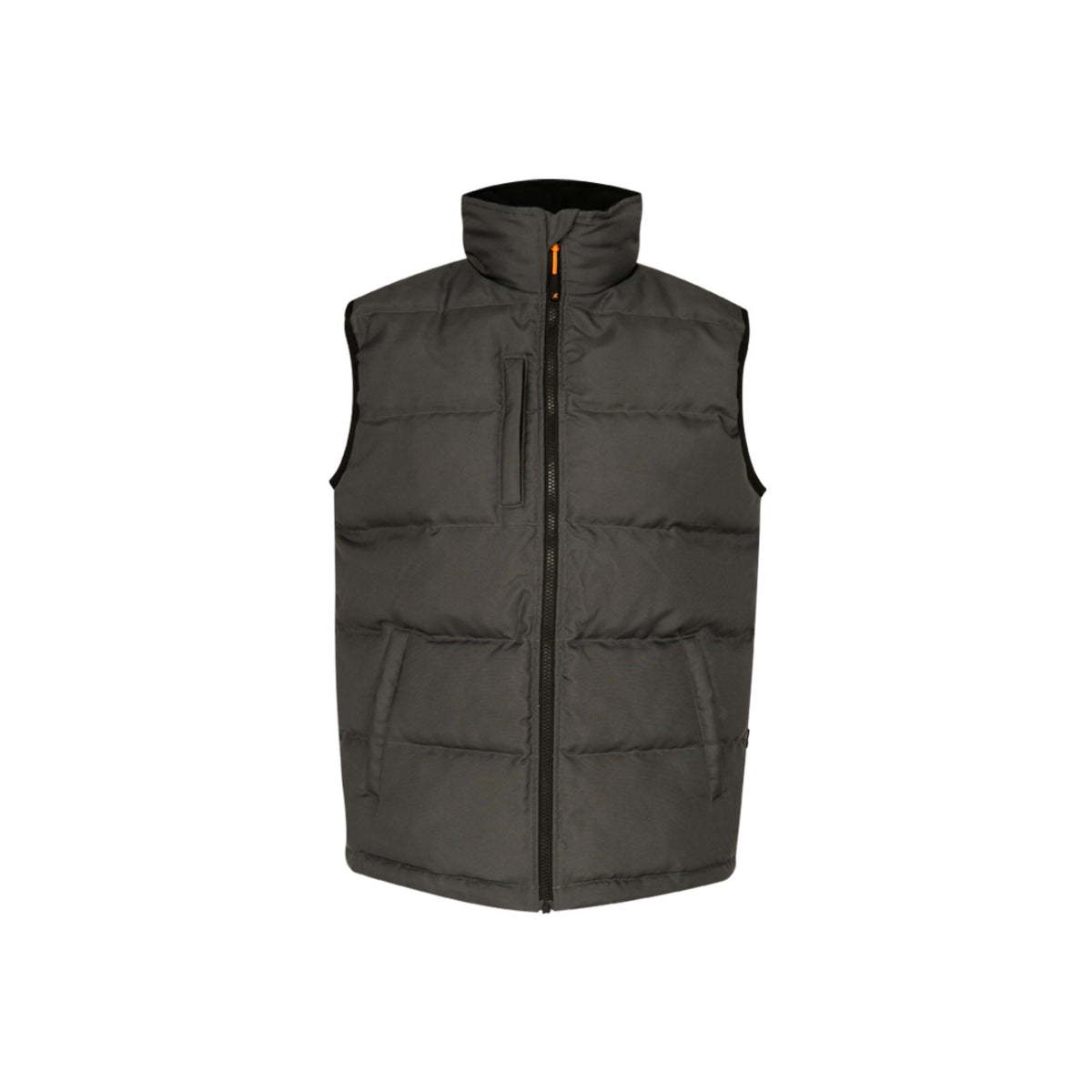 Xpert Core Padded Work Bodywarmer Grey, front view