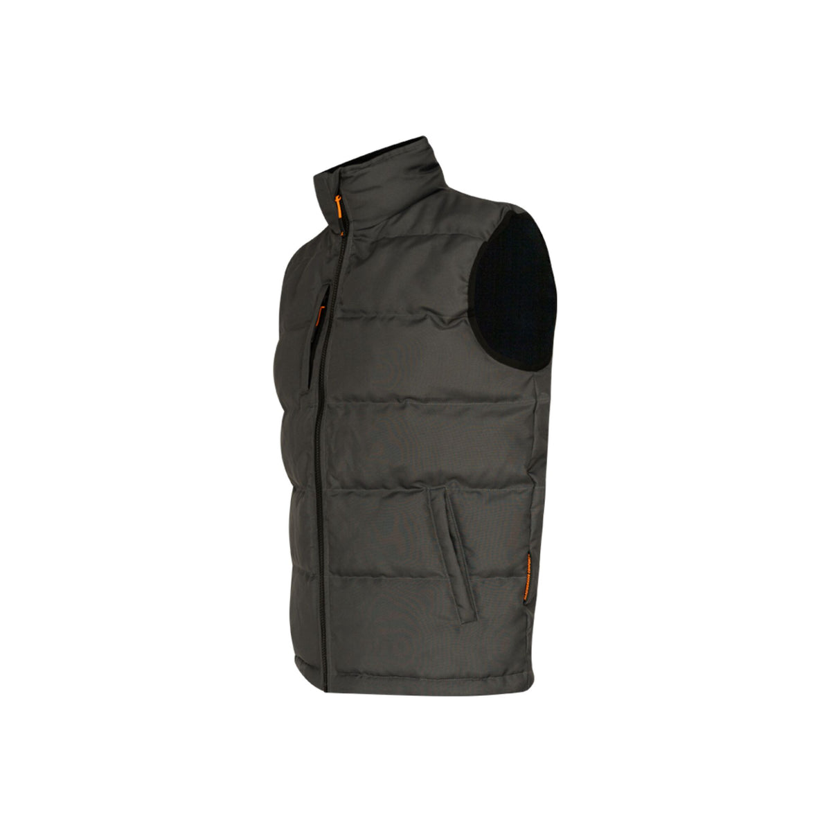 Xpert Core Padded Work Bodywarmer Grey, front view