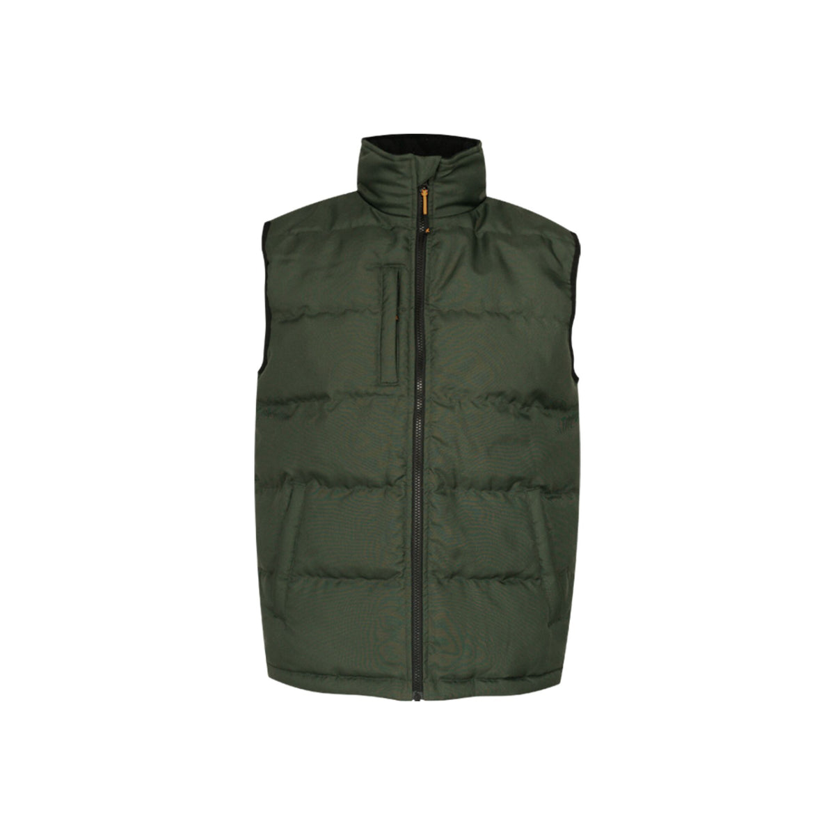 Xpert Core Padded Work Bodywarmer Green, front view