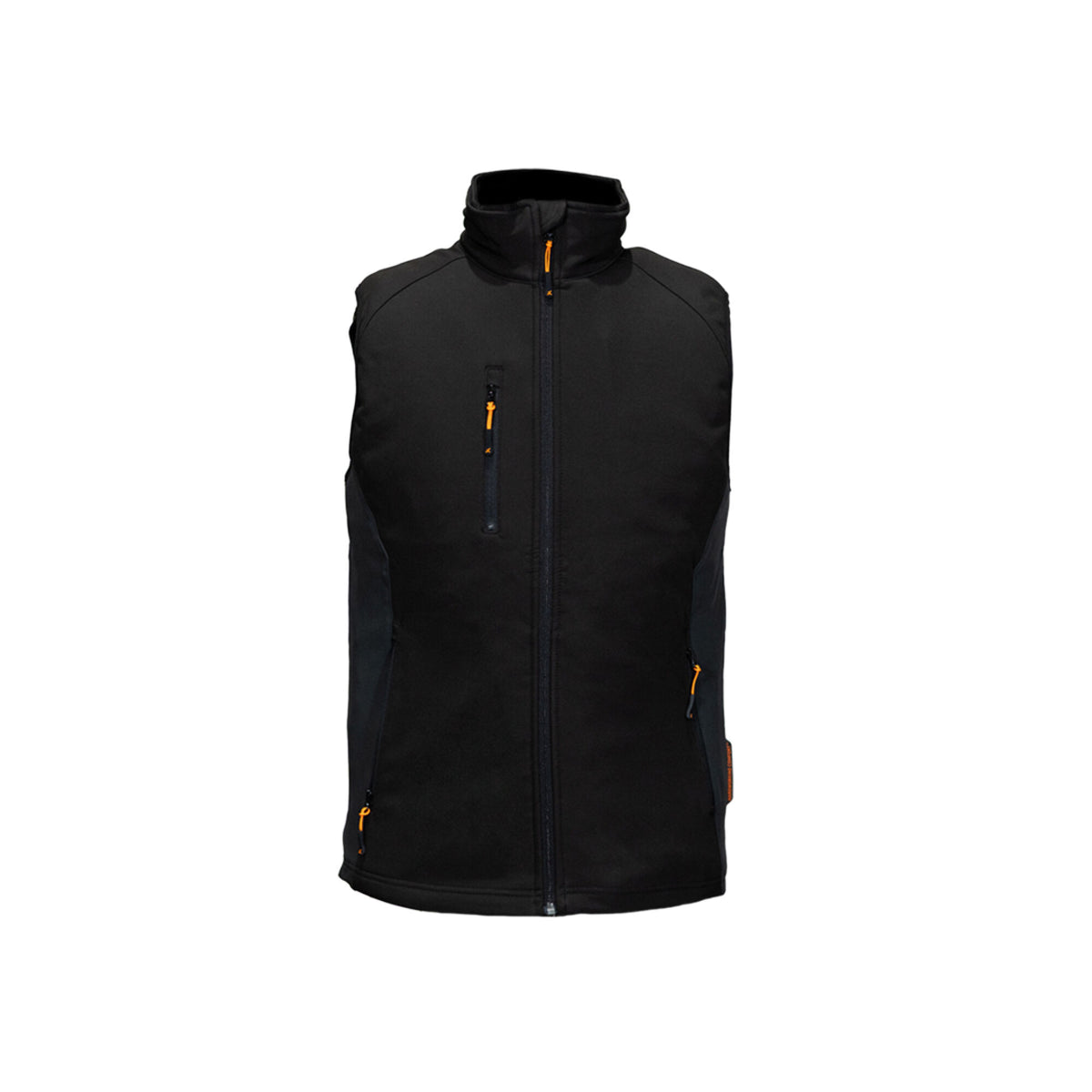 Xpert Core Softshell Bodywarmer Black, front view