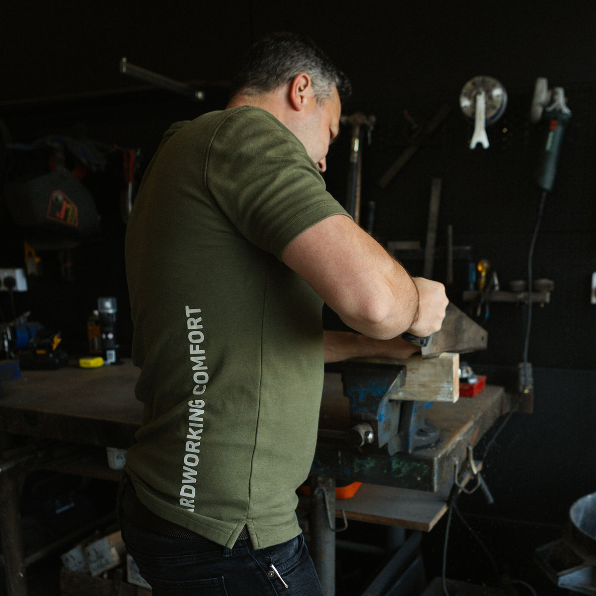 Xpert Core Tee Shirt Army Green, front view