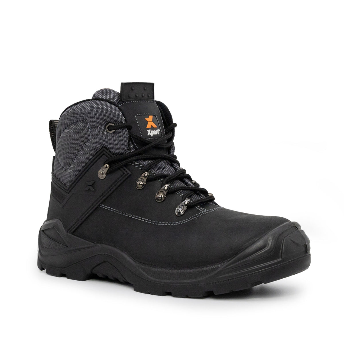 Xpert Warrior S3 Safety Laced Boot Black, front view