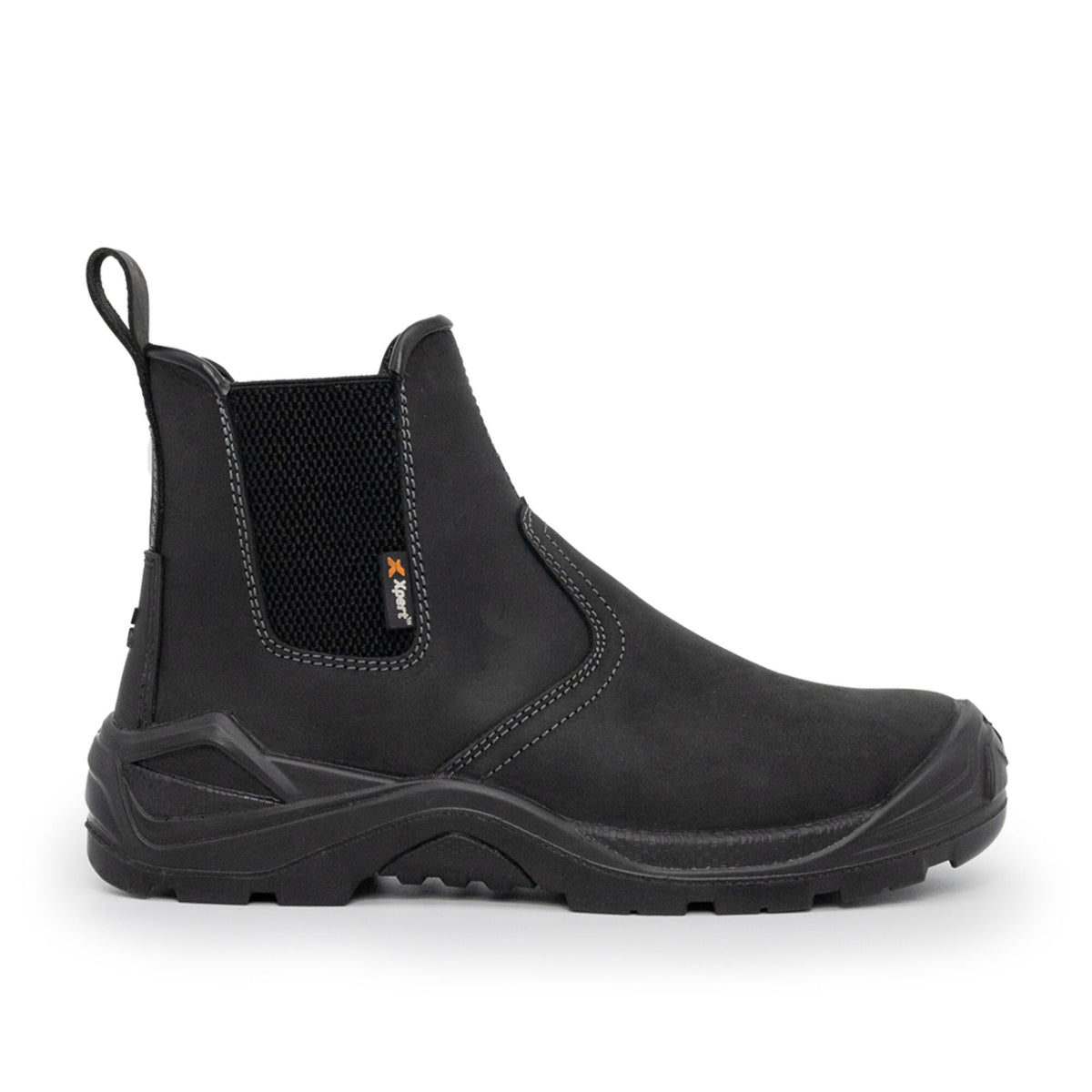 Xpert Defiant S3 Safety Dealer Boot Black, front view