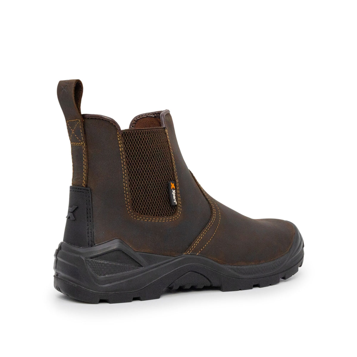 Xpert Defiant S3 Safety Dealer Boot Brown, front view