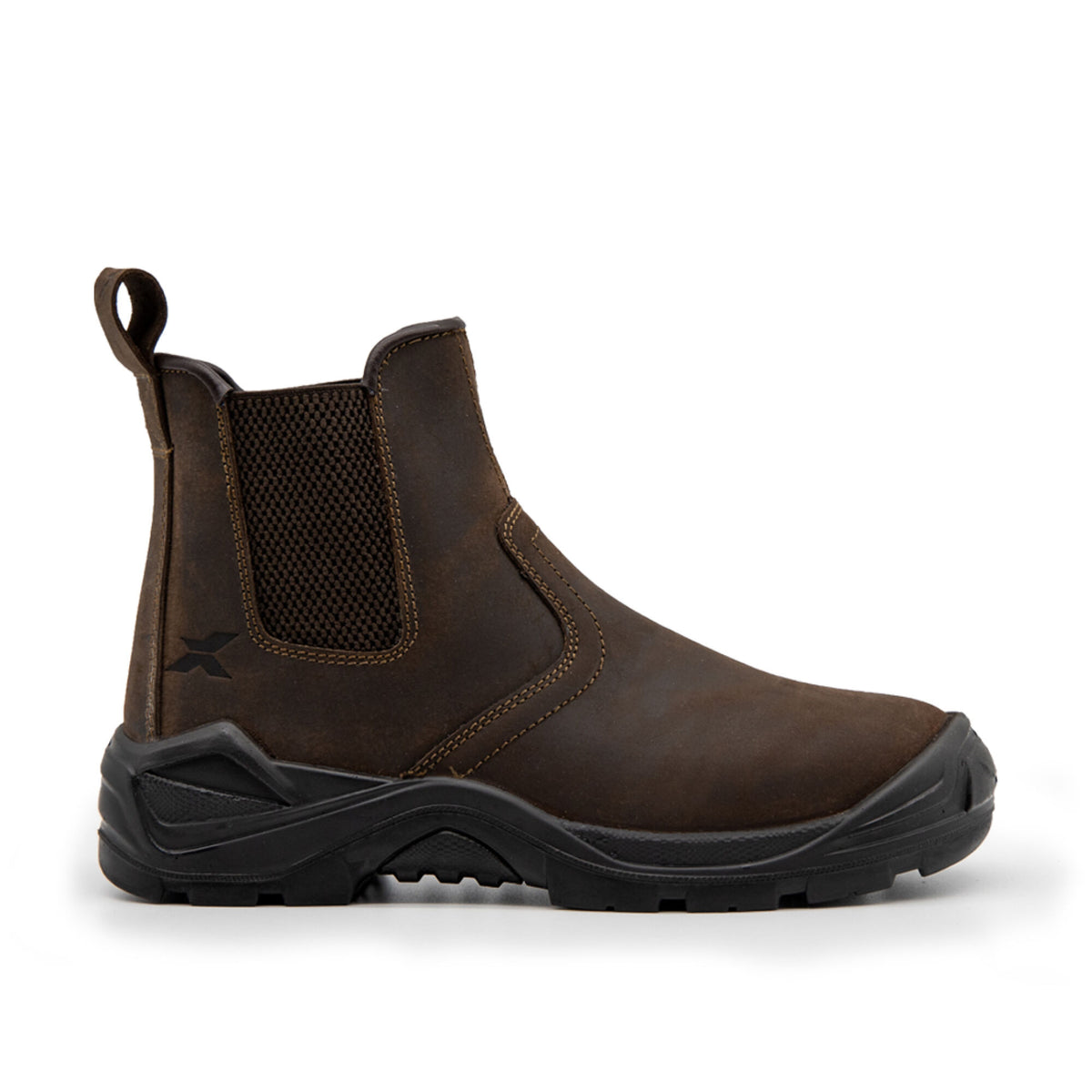 Xpert Tempest Non-Safety Dealer Boot Brown, front view