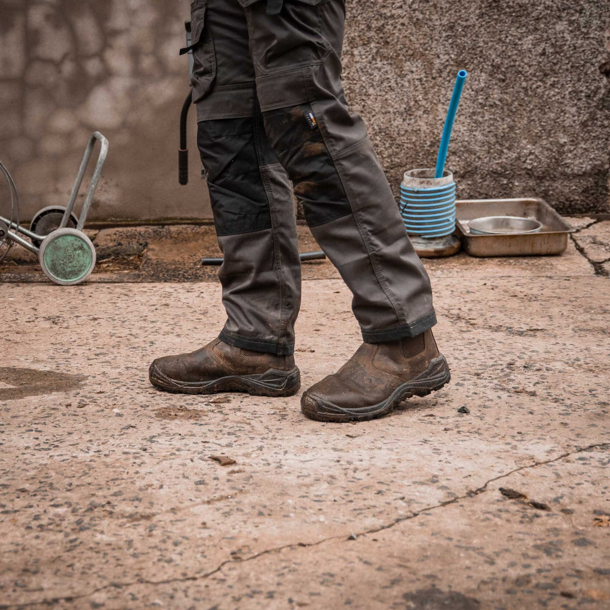Xpert Tempest Non-Safety Dealer Boot Brown, front view