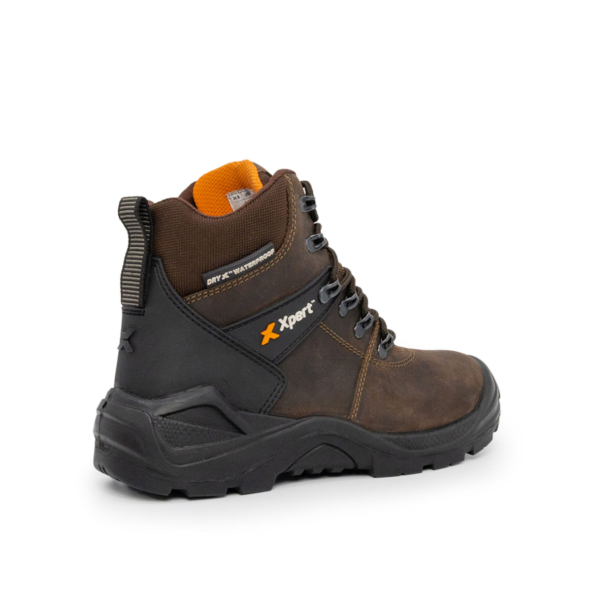 Xpert Typhoon Waterproof S3 Safety Boot Brown, front view