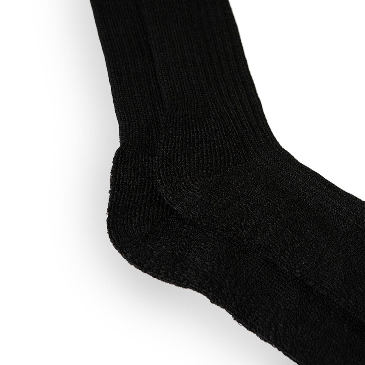 Xpert Core Wool Blend Combat Sock One Pair Black, front view
