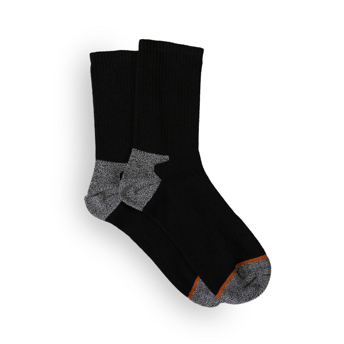 Xpert Core Crew Sock 5 Pack Black, front view