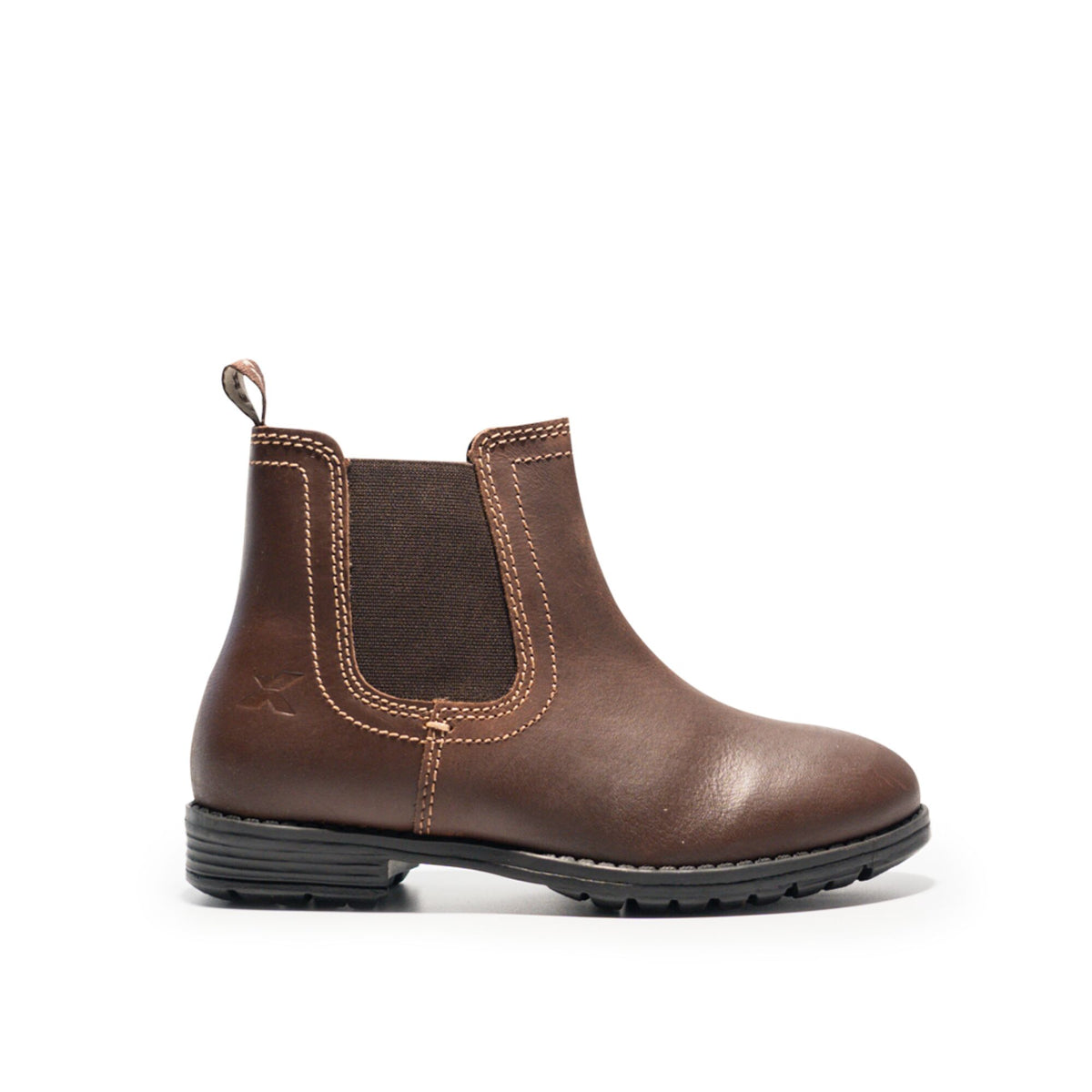 Xpert Heritage Farrier Junior Chelsea Boot Rustic Brown, front view