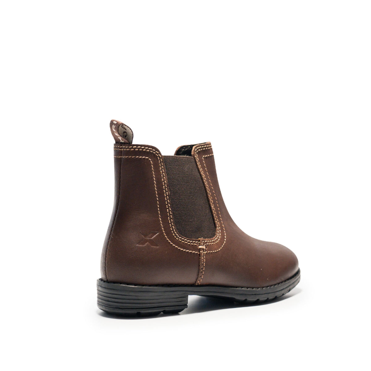 Xpert Heritage Farrier Junior Chelsea Boot Rustic Brown, front view