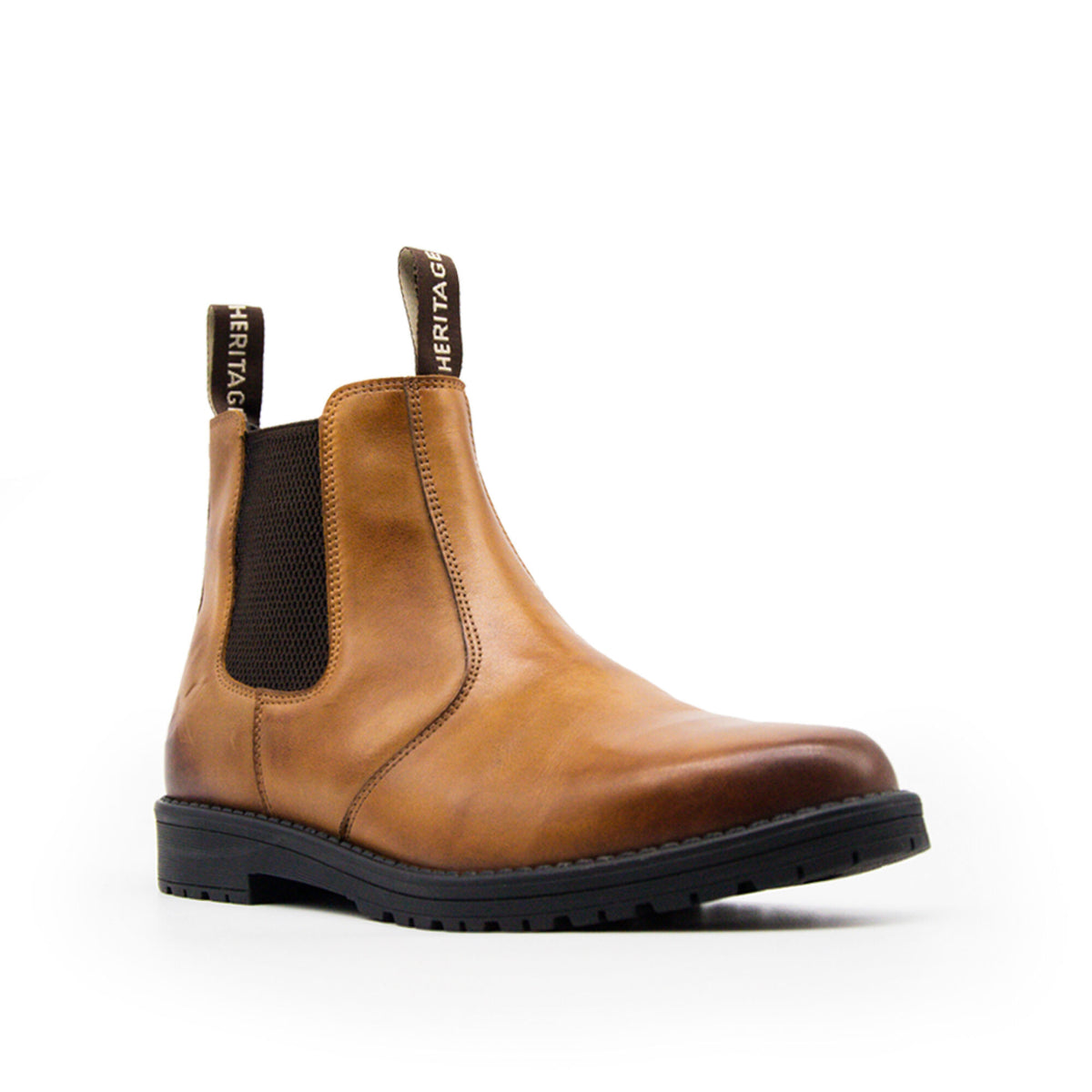 Xpert Heritage Saddler Dealer Boot Burnished Tan, front view