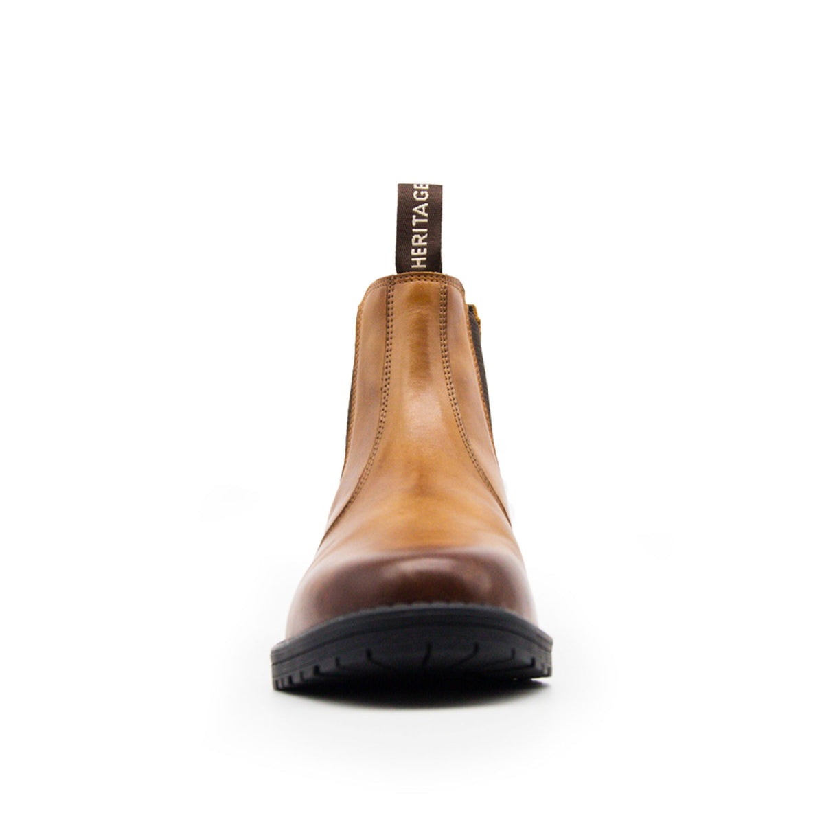 Xpert Heritage Saddler Dealer Boot Burnished Tan, front view