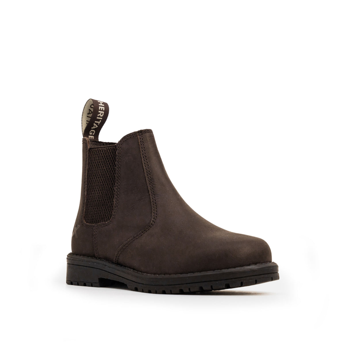 Xpert Heritage Wrangler Junior Dealer Boot Dark Brown, front view
