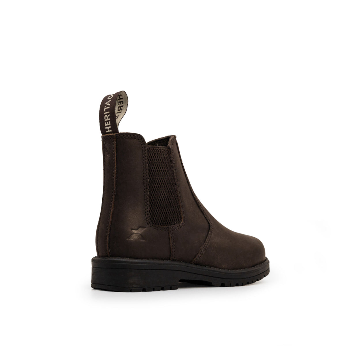 Xpert Heritage Wrangler Junior Dealer Boot Dark Brown, front view