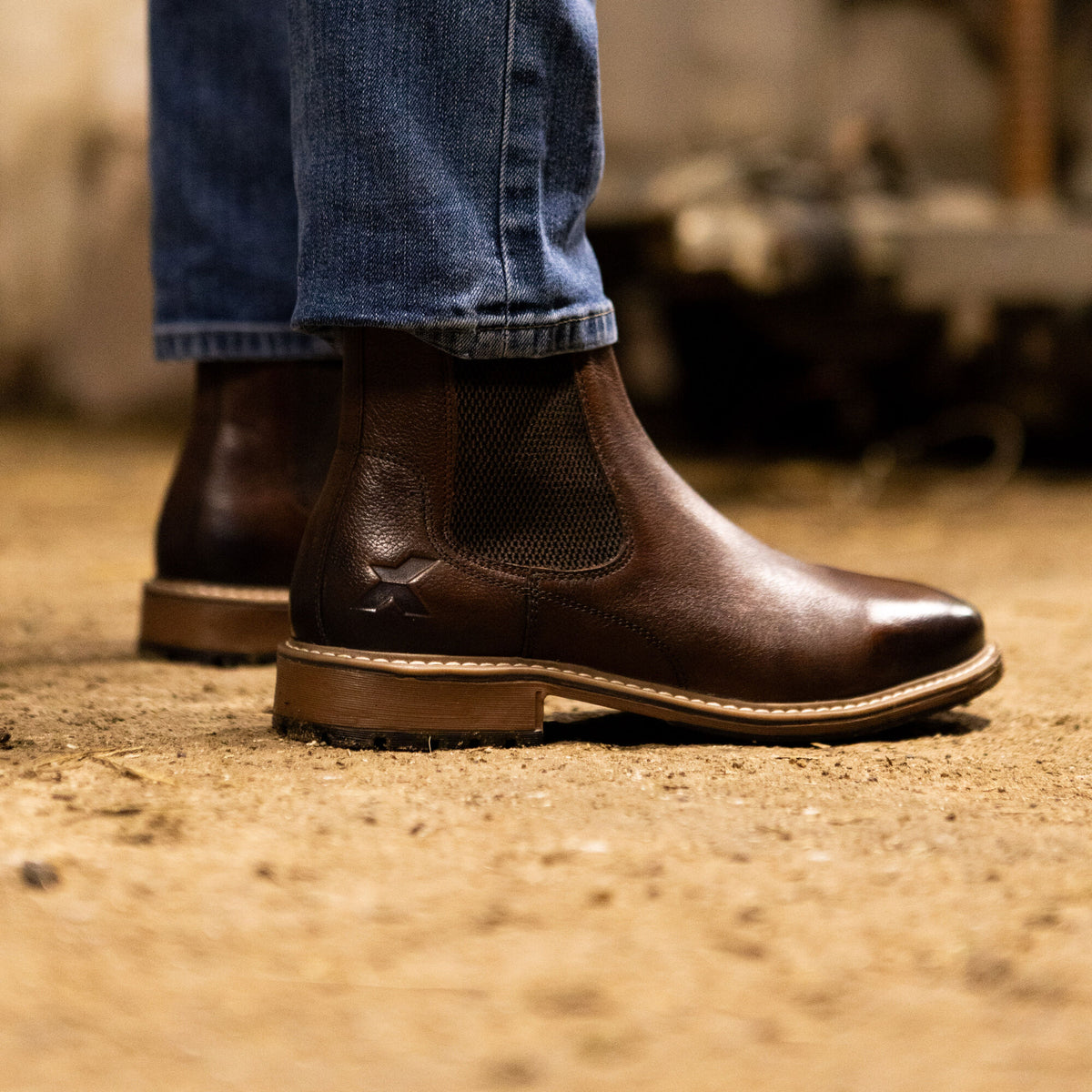 Xpert Heritage Dexter Chelsea Boot Brown, front view