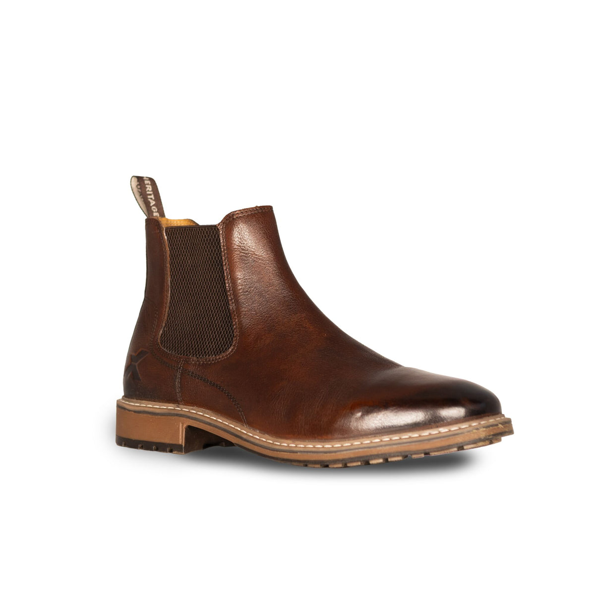 Xpert Heritage Dexter Chelsea Boot Brown, front view