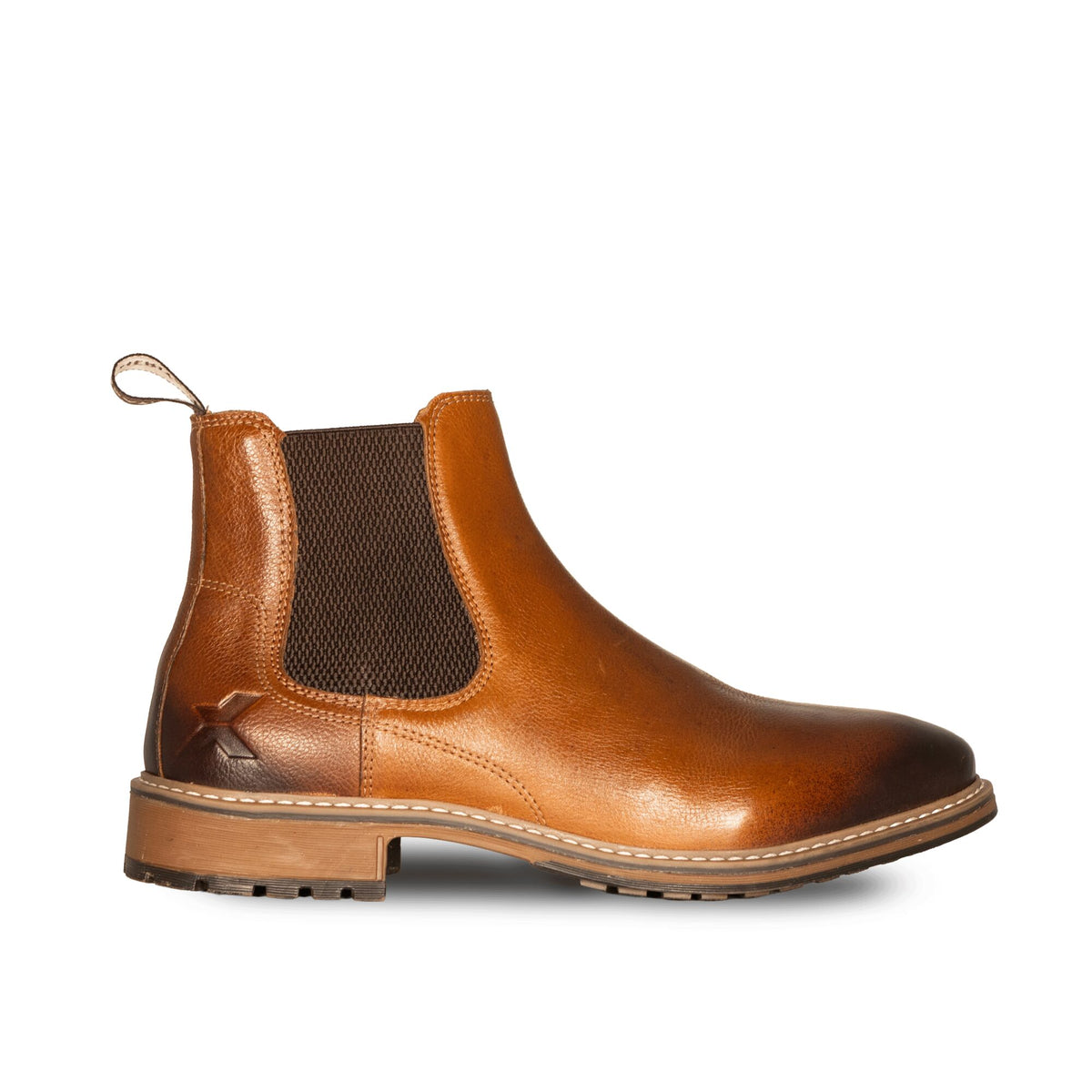 Xpert Heritage Dexter Chelsea Boot Tan, front view