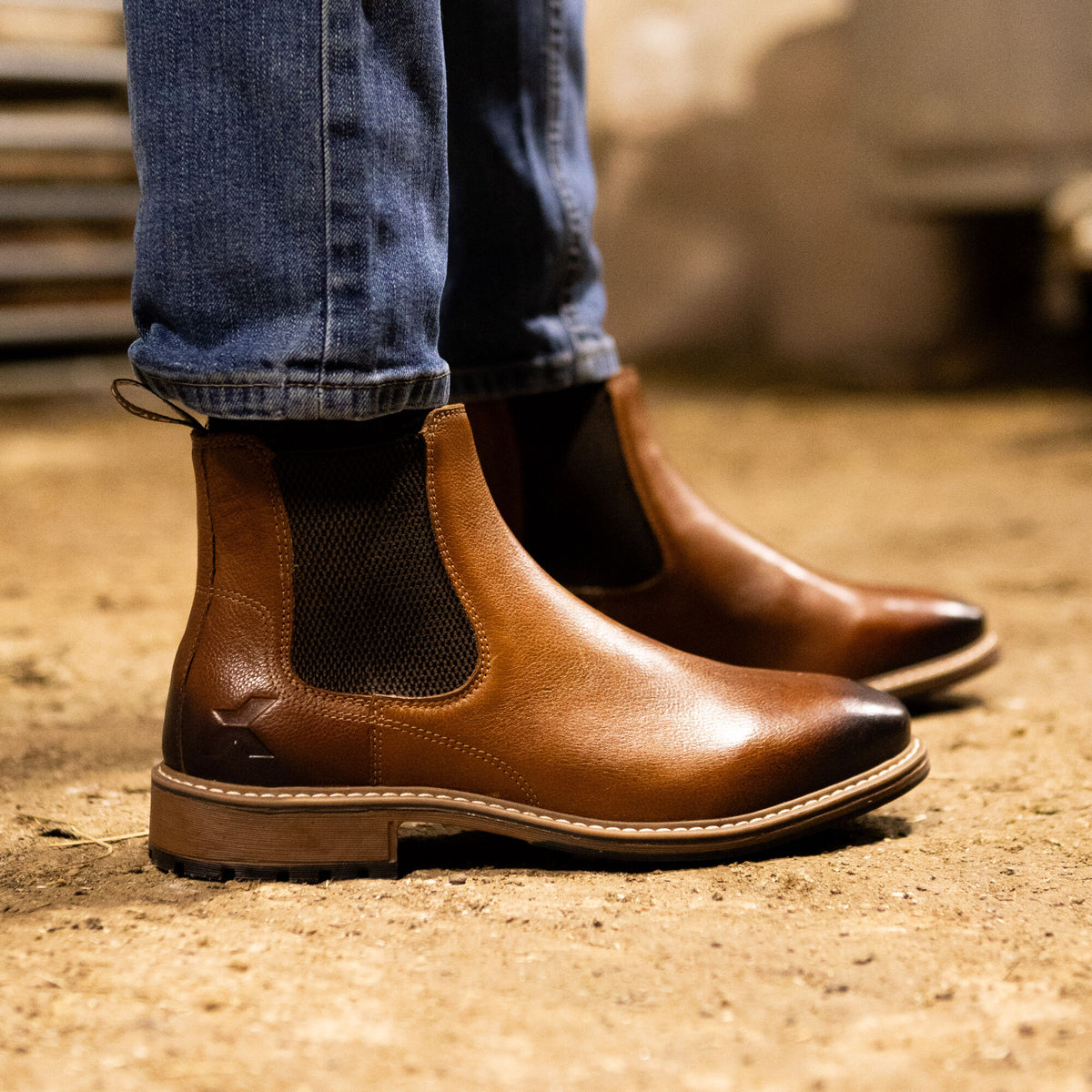Xpert Heritage Dexter Chelsea Boot Tan, front view