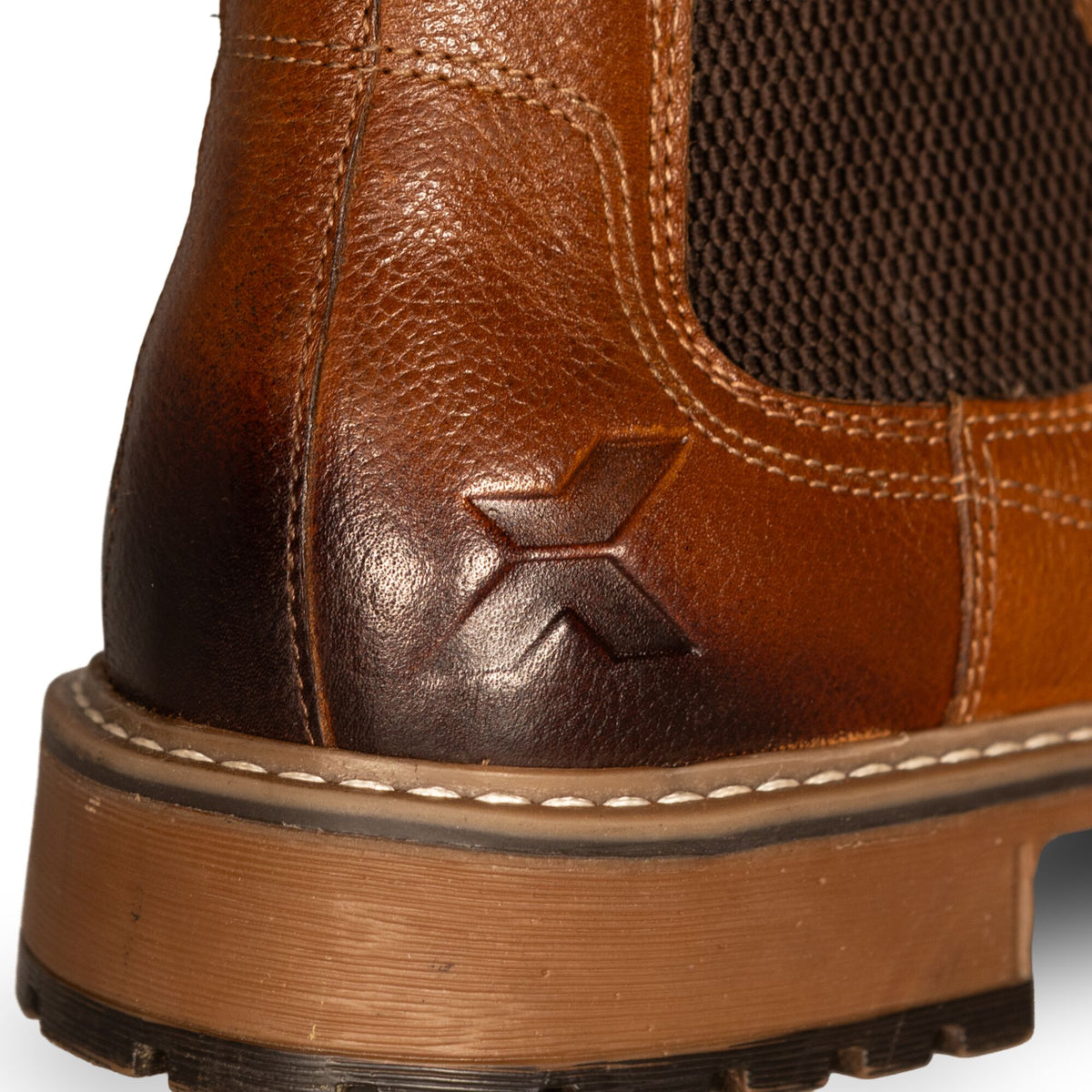 Xpert Heritage Dexter Chelsea Boot Tan, front view
