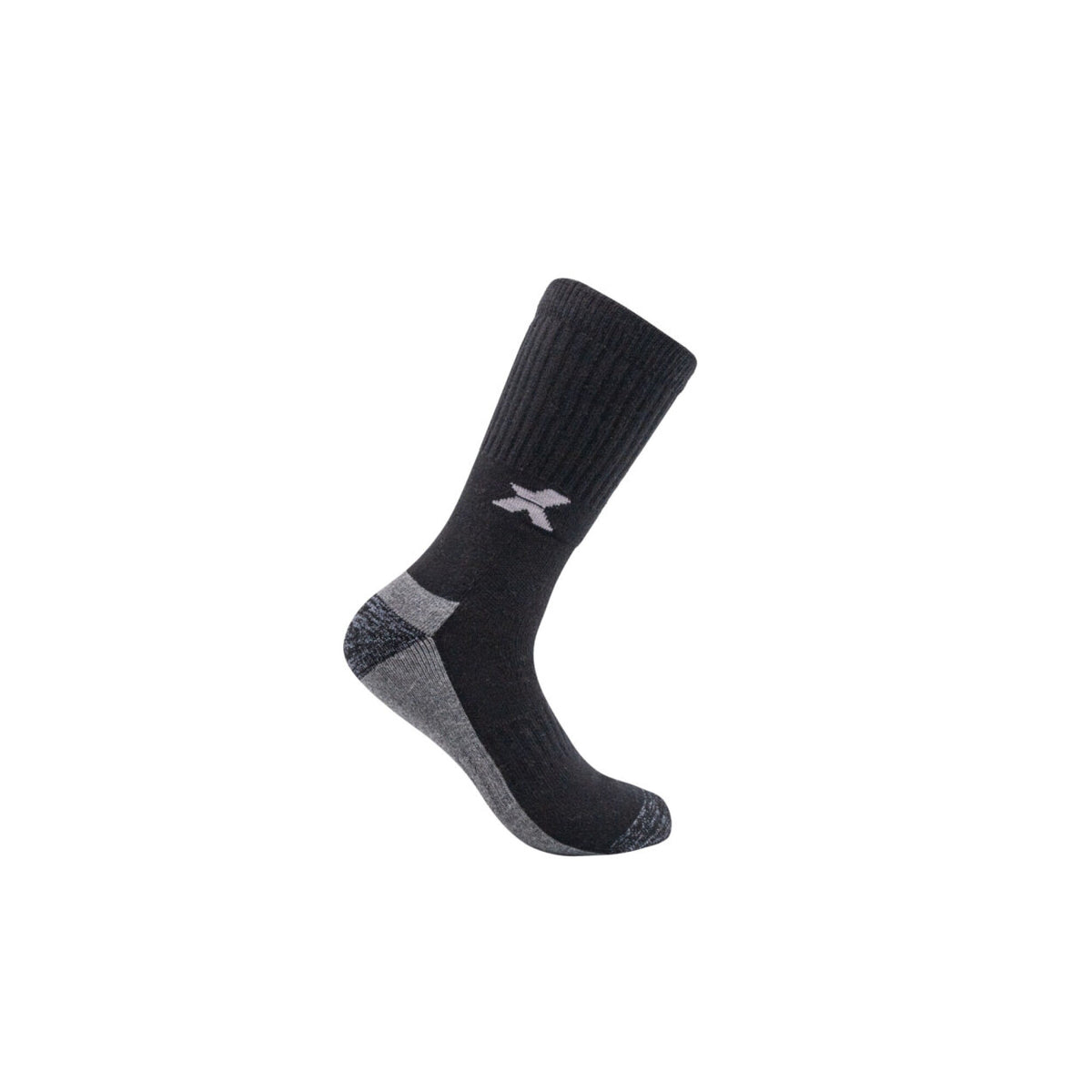 Xpert Pro Active Work Sock 3 Pack Black, front view