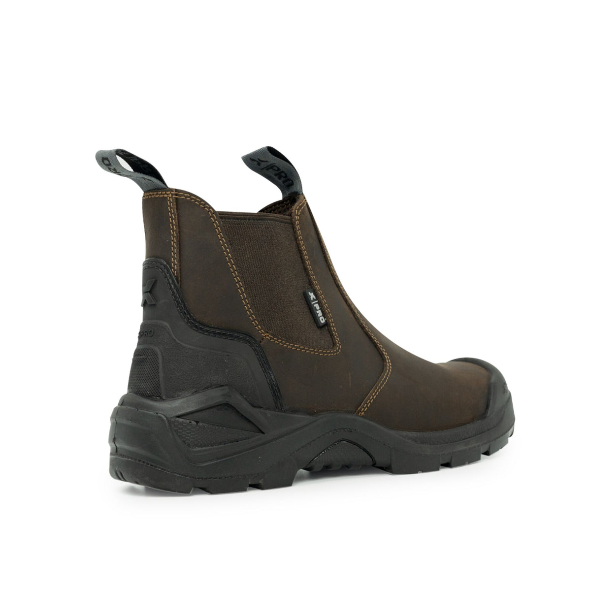 Xpert Pro Hutton S3L Safety Dealer Boot Brown, front view