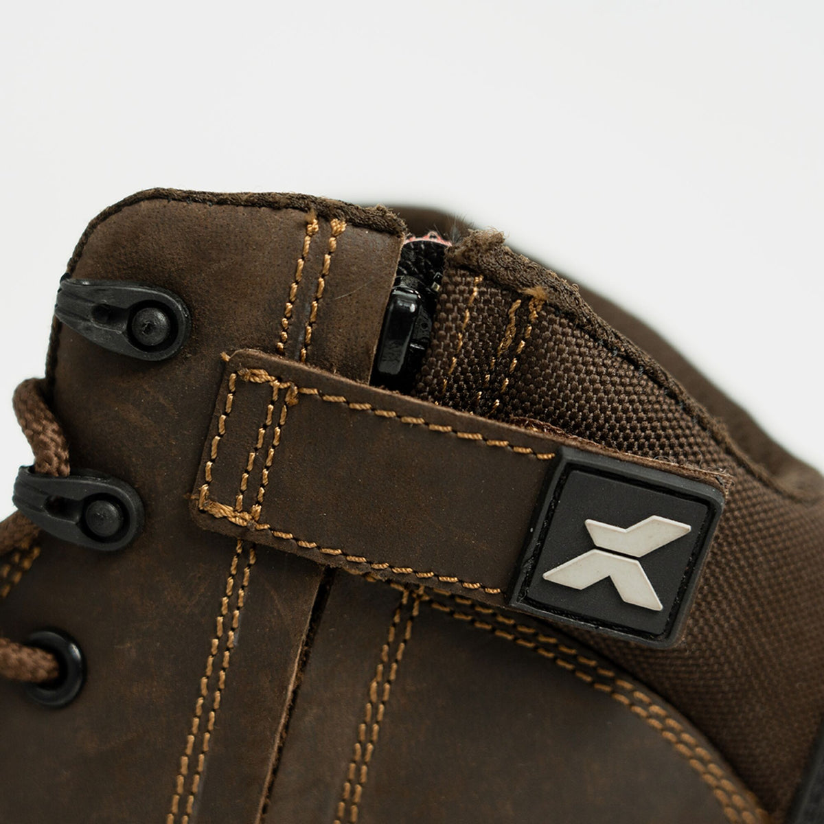 Xpert Pro Zipster S3L Safety Zip-Side Boot Brown, front view