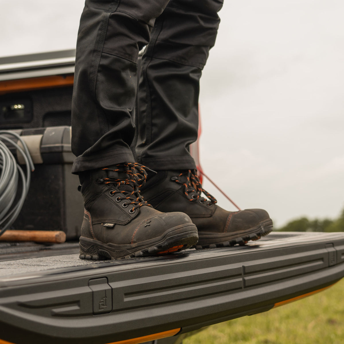Xpert Pro Raptor Waterproof S7L Safety Boot Black, front view