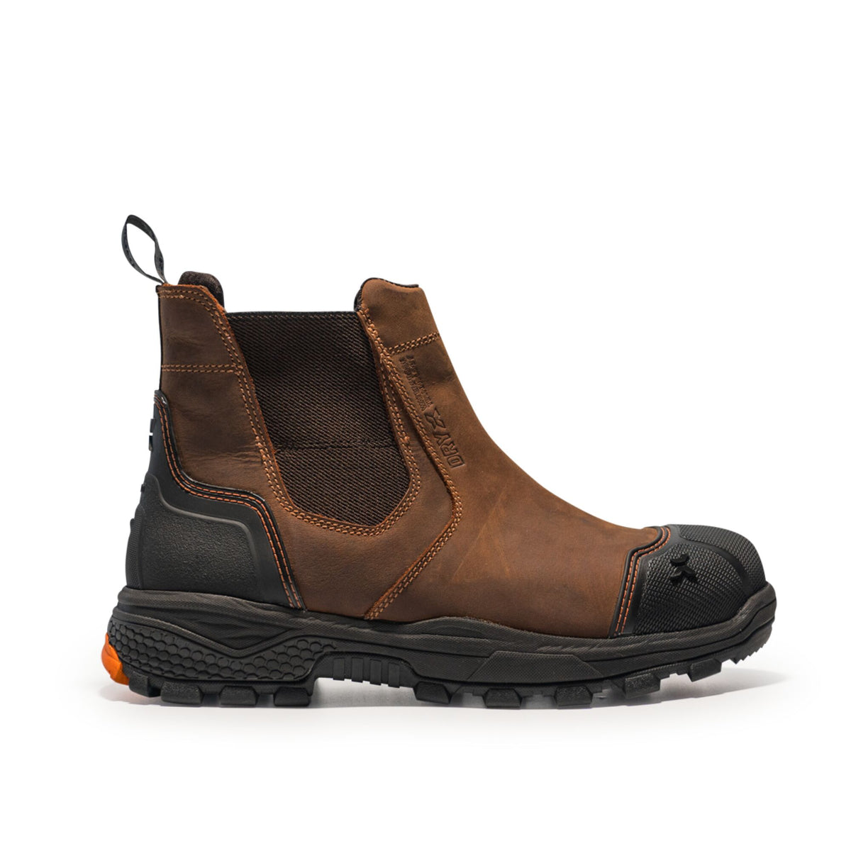 Xpert Pro Forge Waterproof S7L Safety Dealer Boot Brown, front view