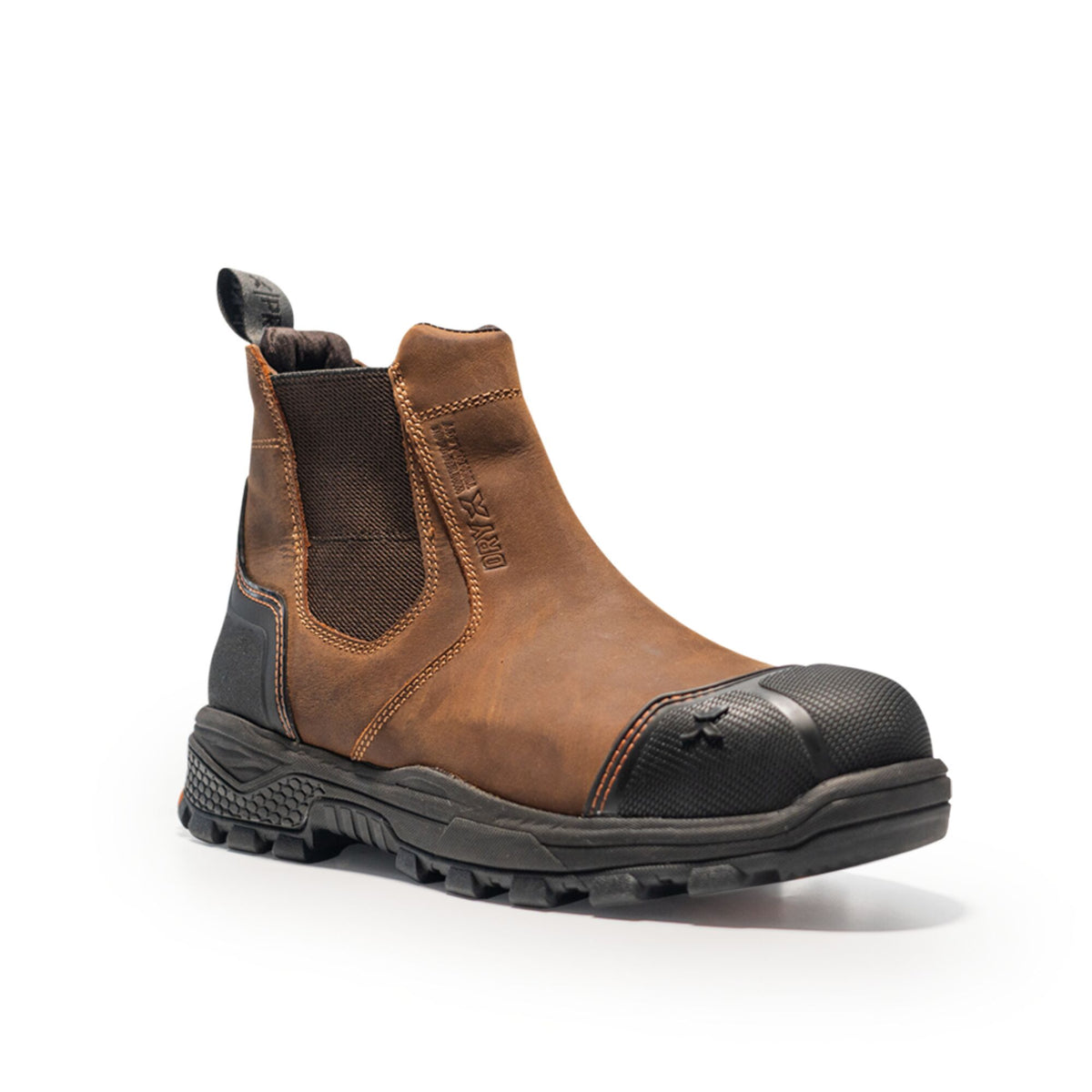 Xpert Pro Forge Waterproof S7L Safety Dealer Boot Brown, front view