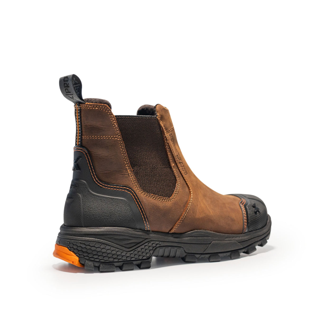 Xpert Pro Forge Waterproof S7L Safety Dealer Boot Brown, front view
