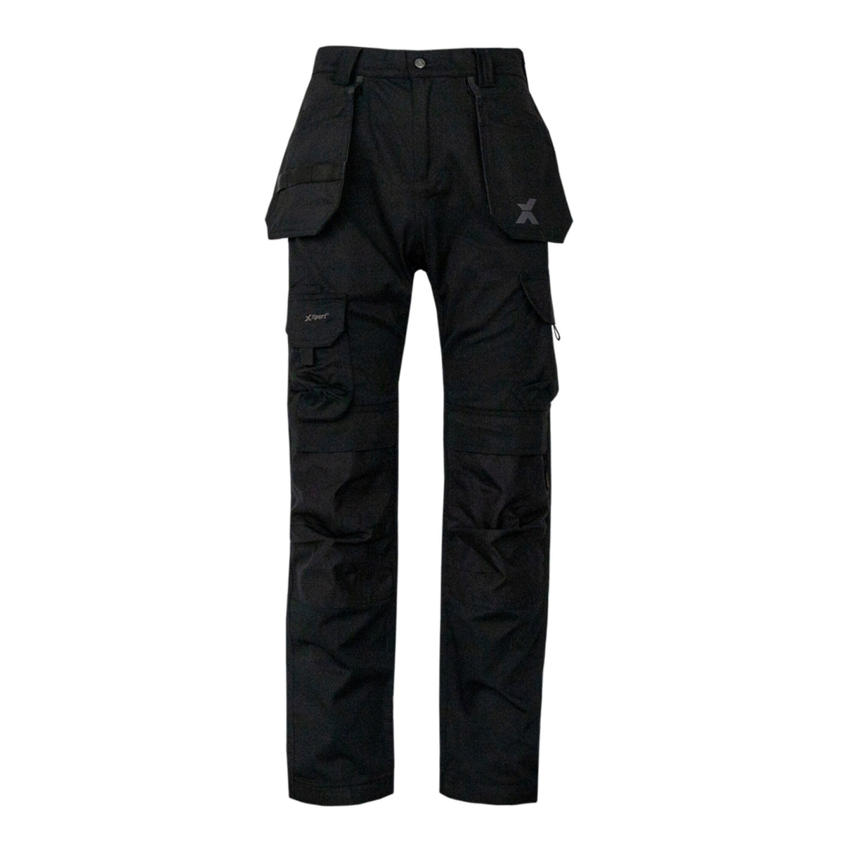 Xpert Pro Stretch+ Work Trouser Black, front view