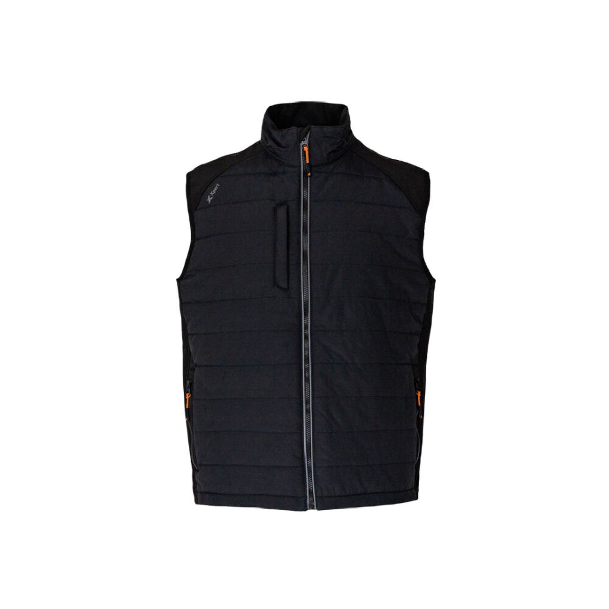 Xpert Pro Rip-Stop Panelled Bodywarmer Black, front view