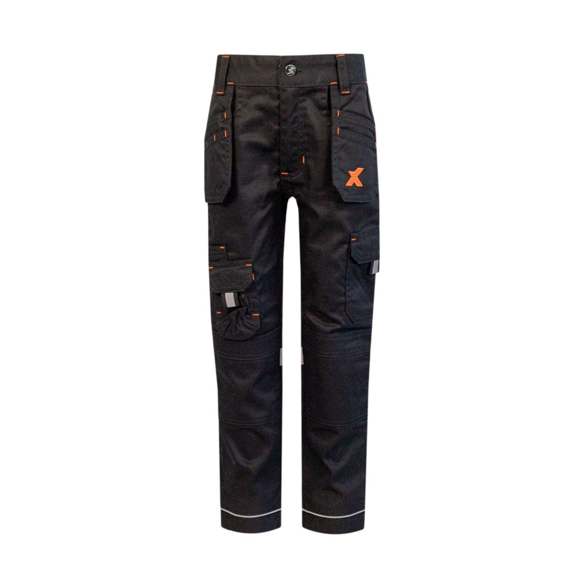 Xpert Pro Junior Stretch Work Trouser Black, front view