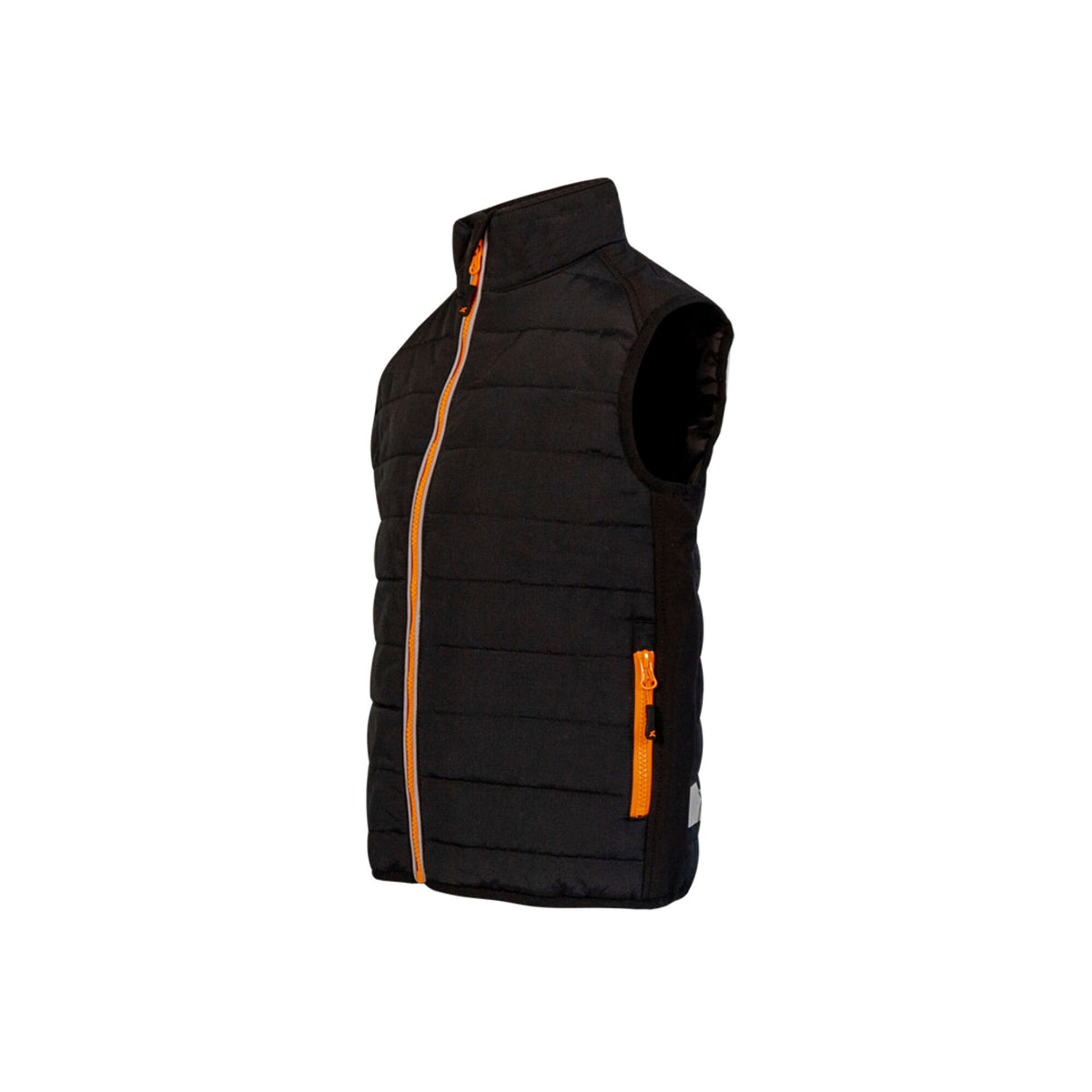 Xpert Pro Junior Rip-Stop Panelled Bodywarmer Black, front view