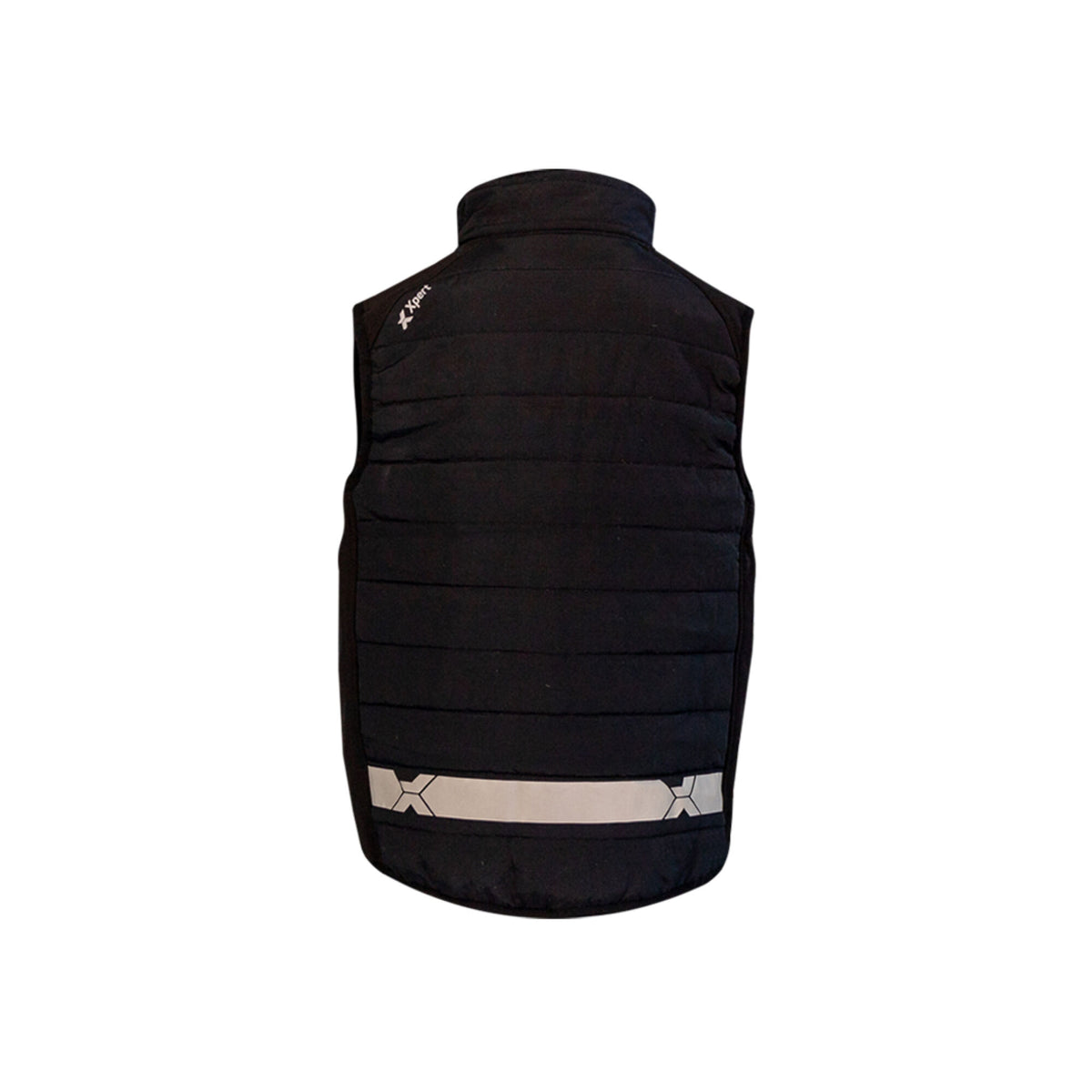 Xpert Pro Junior Rip-Stop Panelled Bodywarmer Black, front view